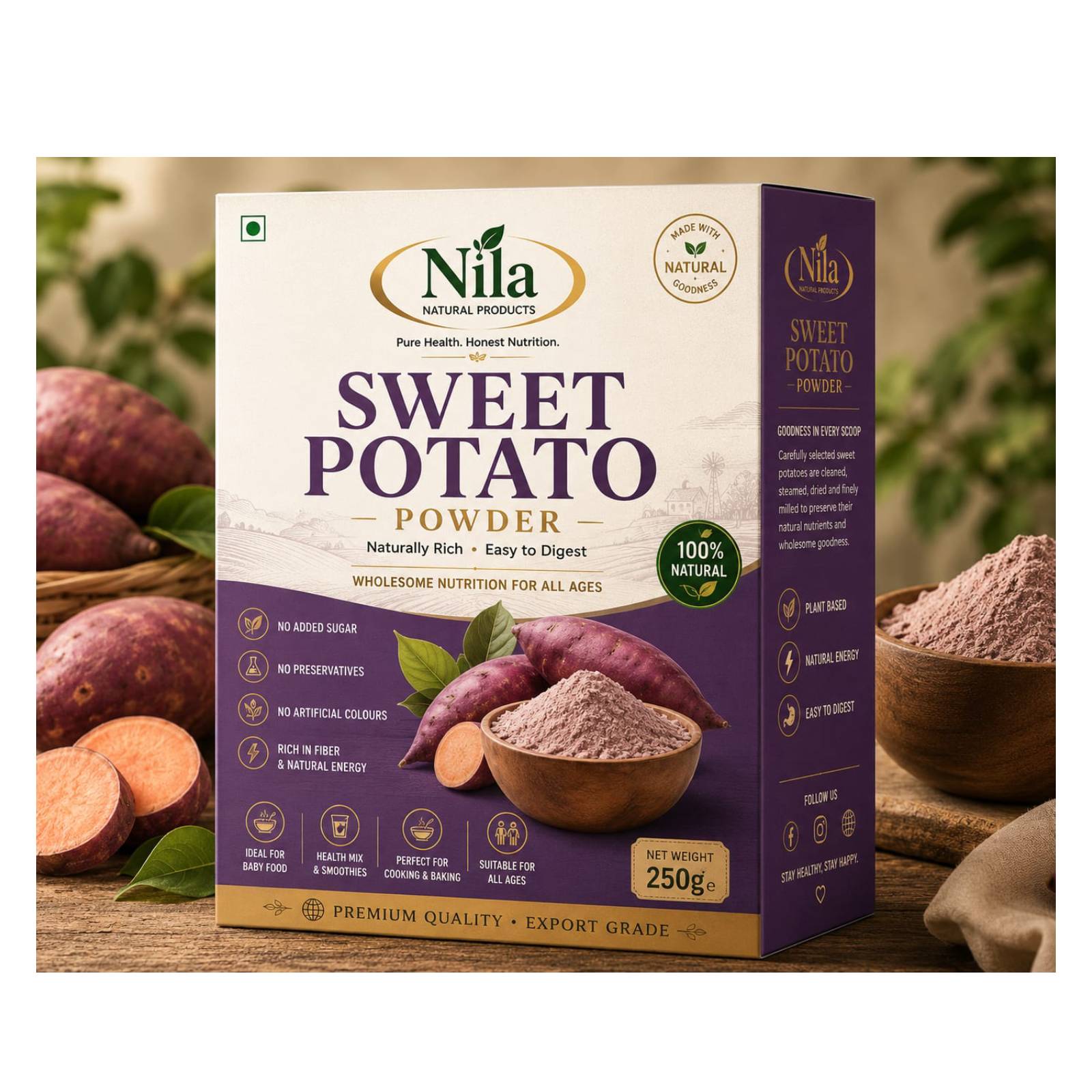 SWEET POTATO POWDER 250 GM PACK